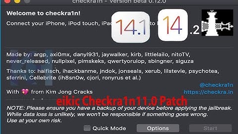 NEW Checkra1n Jailbreak 0.12.0 | Patched_Checkra1n_eikic1 Jailbreak iOS 14.1/14.2 7/7+/8/8+/X
