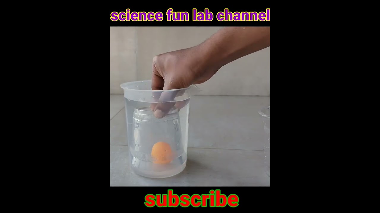 ping pong ball and glass easy science experiment usefull for science exhibition 