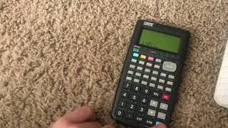 CRC-8 Checksum Algorithm on a Casio fx6300g Clone.