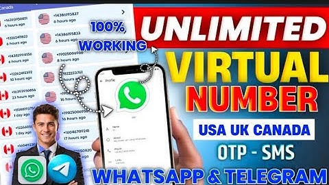 Get FREE Fake WhatsApp virtual  number and Telegram OTP Without USA Temp Number ! Unlimited Free2025