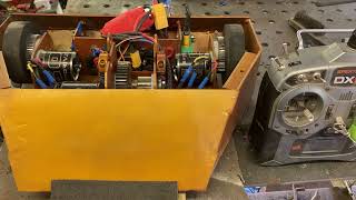 Axe control testing on Olaf (featherweight fighting robot)