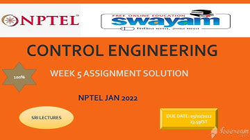 🔥100%🔥💥CONTROL ENGINEERING WEEK 5 ASSIGNMENT SOLUTION 💥