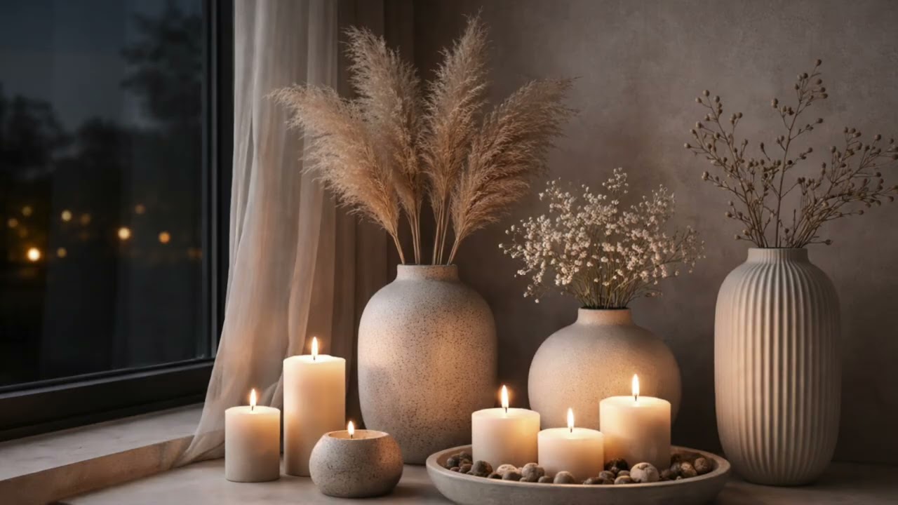 Moody Candlelight | TV Art Screensaver for Frame TVs