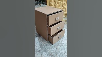 laci serbaguna dari kardus bekas #kreasi #laci #diy #craft #kardusbekas