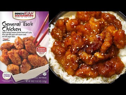 InnovAsian General Tso's Chicken - FINALLY a Good FROZEN Chinese Food?? - The Wolfe Pit