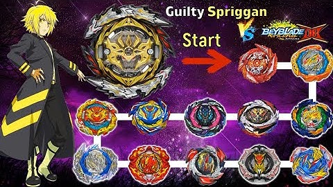 【Guilty Spriggan VS ALL Season DB】 Marathon Battle Beyblade Burst DB 베이블레이드 버스트 DB ベイブレードバーストDB