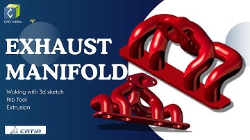 Exhaust Manifold Modeling in CATIA | Complete Tutorial from Scratch (Step-by-Step Guide)
