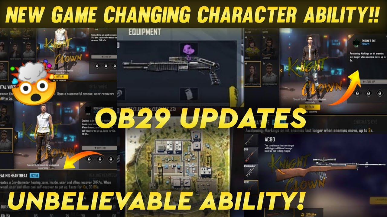 Game Changing Characters Ability | OB29 Update | Awakening Character Ability Full Details |Free Fire