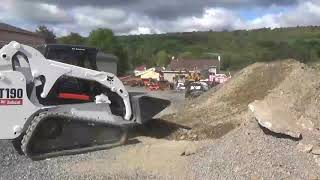 2005 Bobcat T190 Rubber Track Skid Steer Loader Cab Heat Air New Tracks For Sale