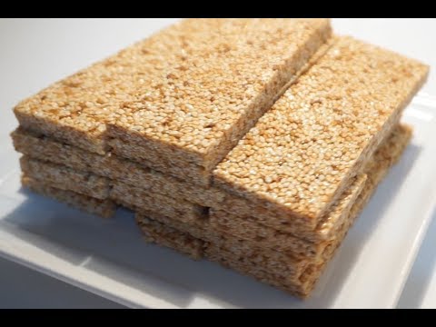 HOW TO MAKE CRISPY SESAME BARS ? (BY CRAZY HACKER)