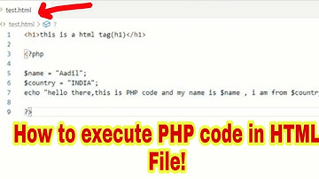 Hoe PHP-code uitvoeren in een HTML-bestand