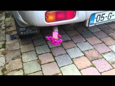 Party whistles in car exhaust