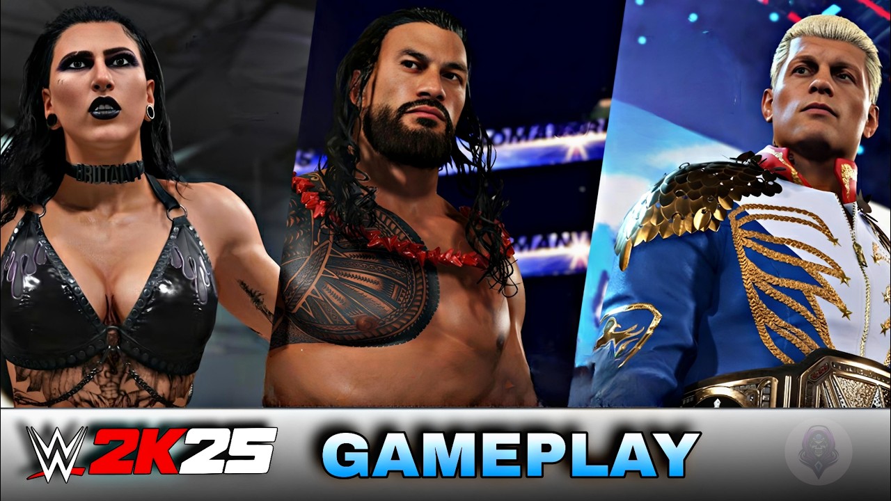 WWE 2K25 LIVE: ROMAN REIGNS vs RHEA RIPLEY 🔥#shortsfeed #wwe #wwe2k25 #wwe2k26 #verticallive #shorts