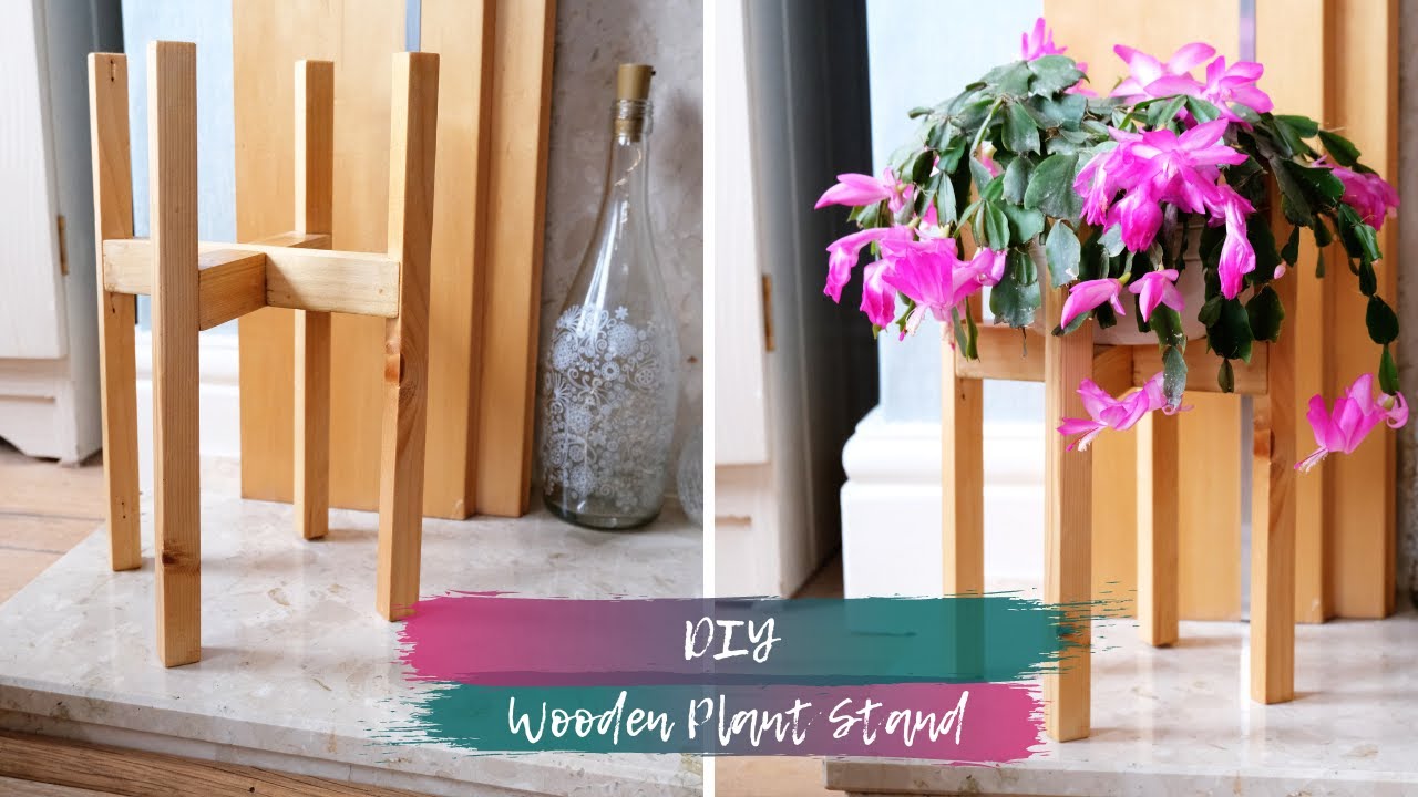 Diy Wooden Indoor Plant Stand Making