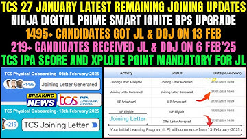 TCS EARLIER JOINING BASED ON IPA SCORE & XPLORE POINT | FOLLOW THESE STEPS TO RECEIVE JOINING LETTER