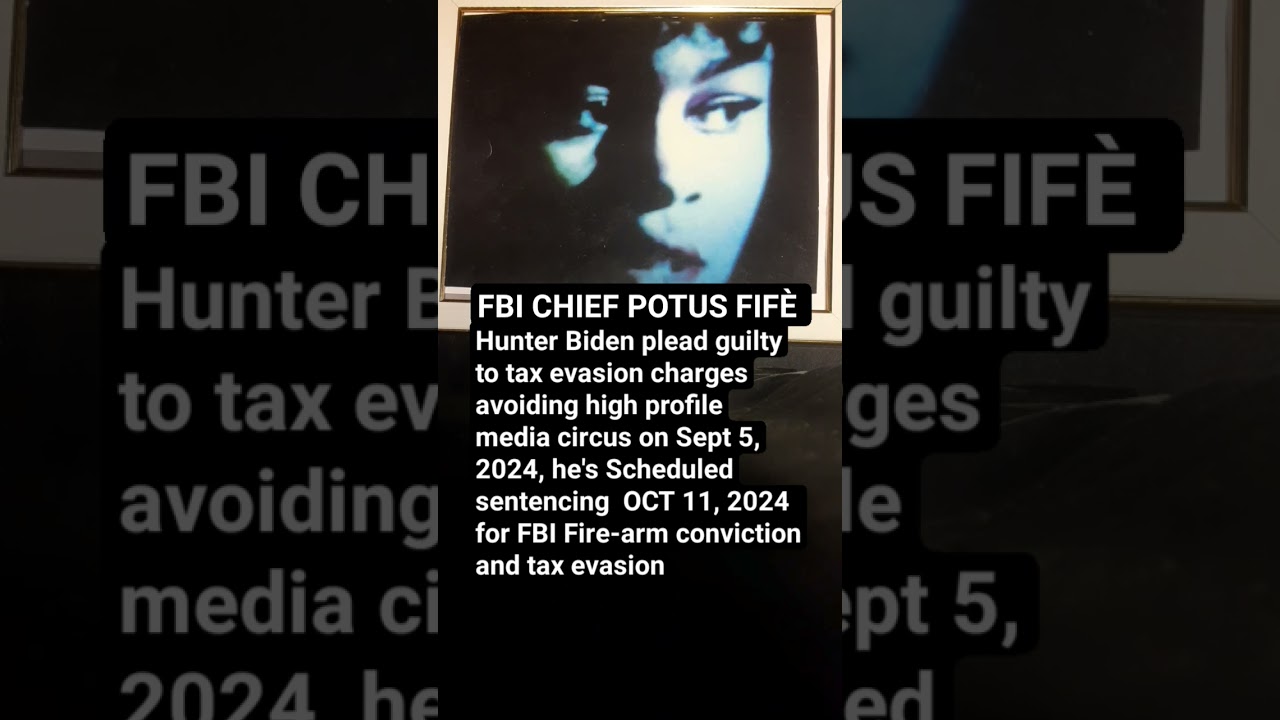 Hunter Biden Plead guilty To tax evasion, fire-arms OCT 11,2024 sentencing for both trials 