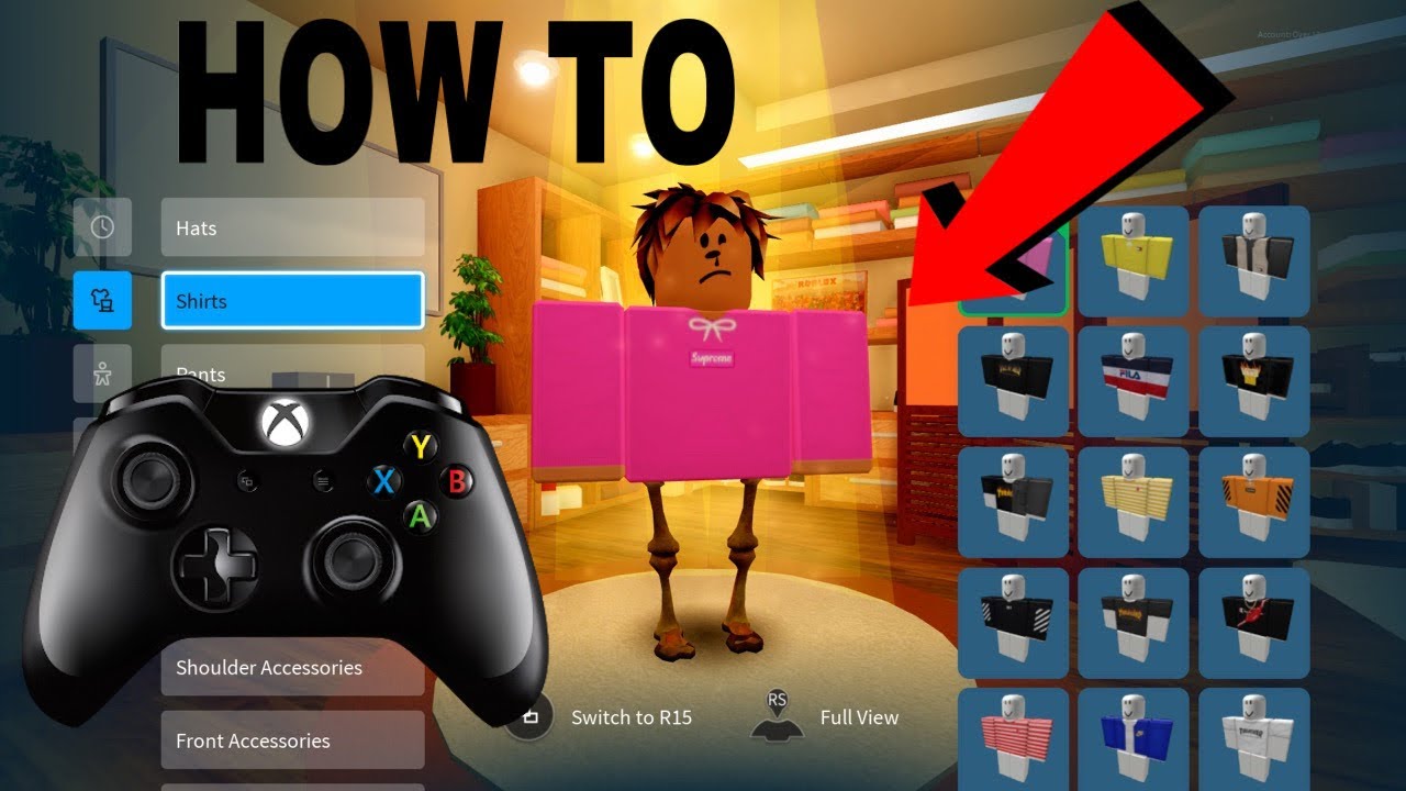 How To Customize Your Roblox Avatar On Roblox Xbox One Youtube - how to customize your character on roblox xbox one