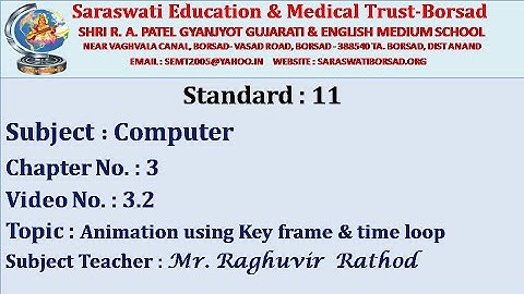 Std-11-Computer Ch-3 Video-3.2