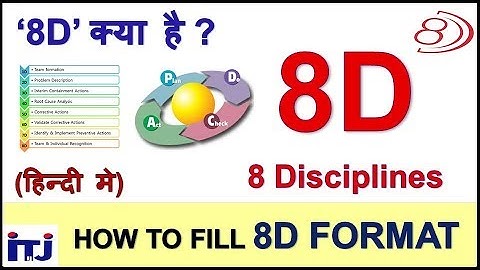 8D : 8 Disciplines of Problem Solving | How to Fill 8D Format | 8D क्या है ? | हिन्दी मे सीखे - ITJ