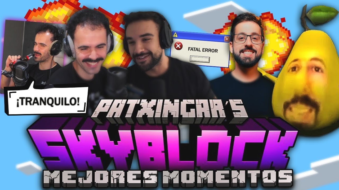 ILLOJUAN en SKYBLOCK 🍐 Con Guille & Andrés 🍉 [Completo] *Mejores Momentos*