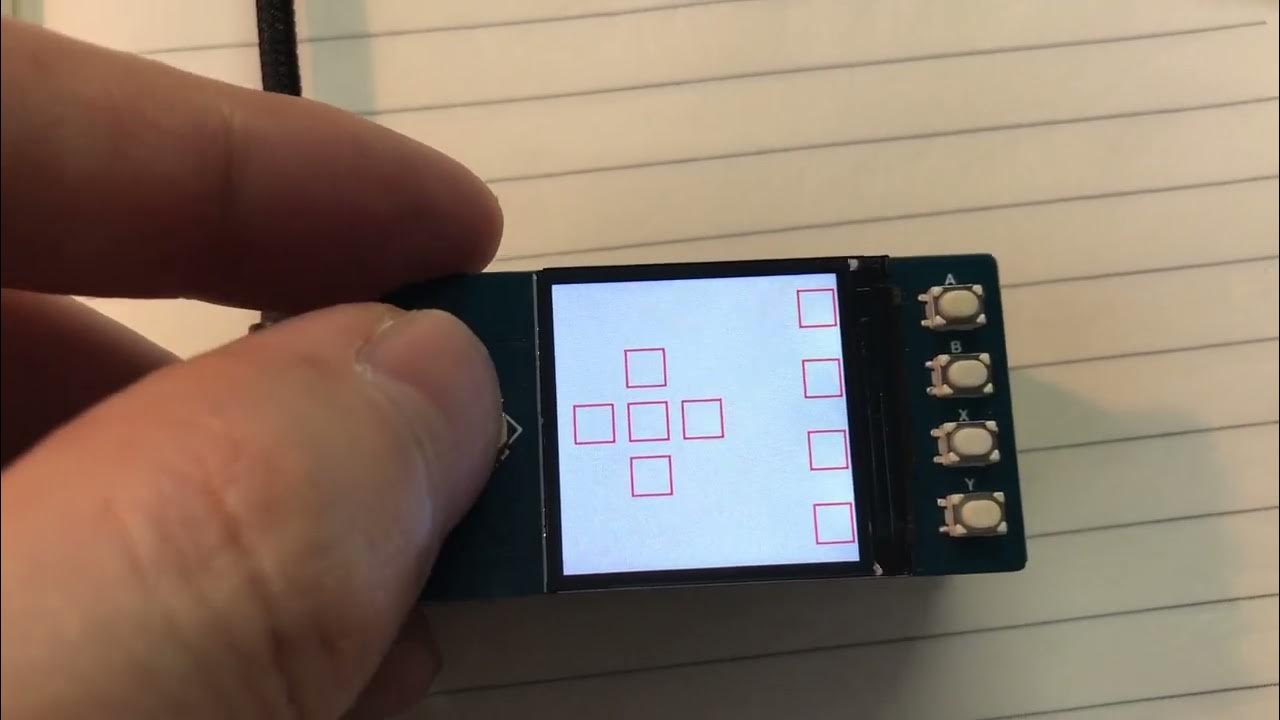 ラズベリーパイピコ:「Pico LCD 1.3」というモジュールを動かしてみる - YouTube