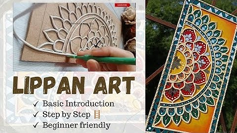 Lippan Art | Step by Step Tutorial for Beginners | Mirror Art