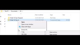 How to Zip and Unzip folder using 7-Zip