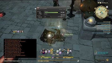 Final Fantasy XIV: ARR Leatherworker 4 Star Craft 100% HQ Artisan