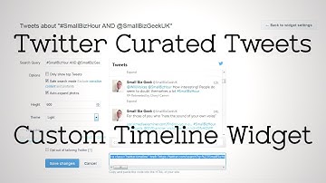 Curate Specific Tweets in Embedded Twitter Widgets