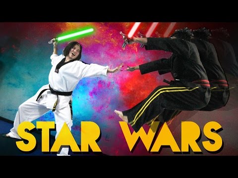 ドギラゴン剣 WINNER TaeKwonDo Lightsaber Fight - YouTube