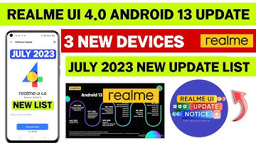 Realme UI 4.0 New Update List News | Realme July 2023 New Update List | Android 13 Update