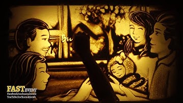 Vẽ Tranh Cát Nghệ Thuật Tiệc Cưới Ở Nha Trang - Fast Event