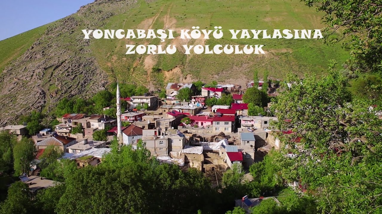 YONCABAŞI KÖYÜ YAYLASINA ZORLU YOLCULUK