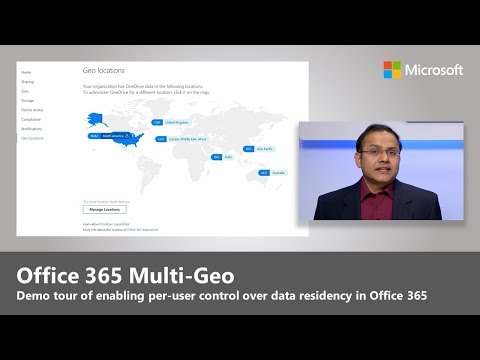 Introducing Office 365 Multi-Geo, giving you control over where your data is stored