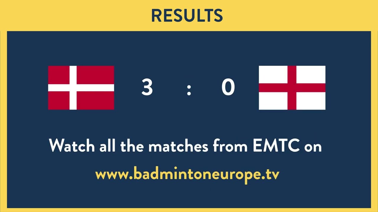 EMTC23 Denmark vs England Semifinal Highlights