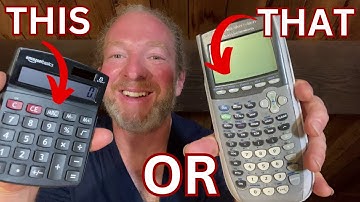 Amazon Basics LCD Calculator versus TI-84 Plus Silver Edition Calculator