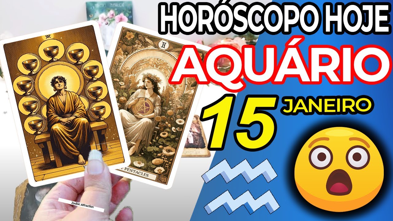 😲 ÓTIMAS NOTÍCIAS PARA VOCÊ 😲 Aquário ♒ 15 Janeiro 2026 | Horoscopo do dia de hoje ♒ Tarot Aquário