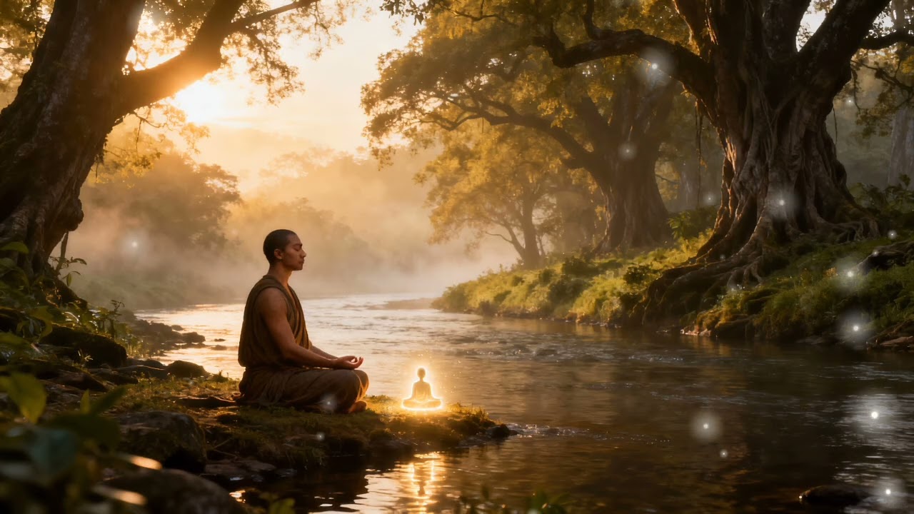 ✨️Deep Meditation Music for positive Energy😌🌿  relax mind body inner peace❤️‍🩹