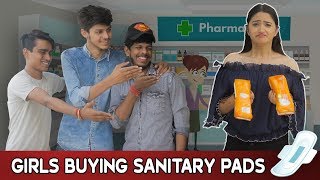 GIRLS BUYING SANITARY PADS || Sibbu Giri