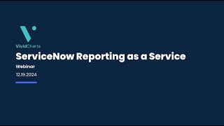 ServiceNow Reporting as a Service