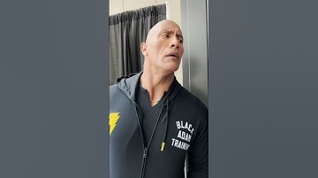 Thumbnail of DWAYNE JOHNSON MEETS BLACK ADAM⚡|THE ROCK aTTituDe#shorts