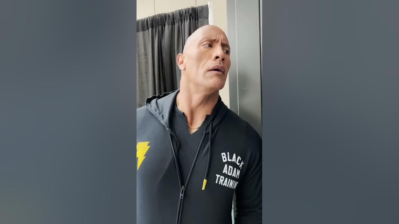 DWAYNE JOHNSON MEETS BLACK ADAM⚡|THE ROCK aTTituDe#shorts