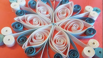 QUILLING 101 - How to make a snowflake | FESTIVE HOLIDAY CHRISTMAS DIY