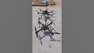 Handmade drones hexacopter and quadcopter