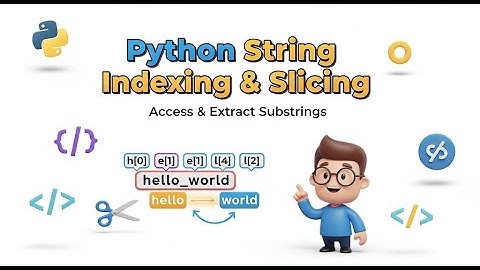 Python String Indexing and Slicing | Access and Extract Substrings