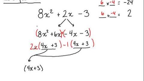 Factoring #2: Quadratics where a is NOT 1