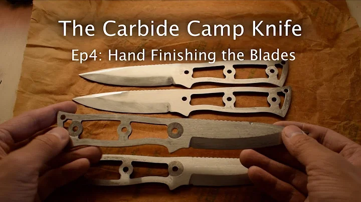 Making a Sanding Block & Blade Finishing - Carbide Camp Knife Pt. 4