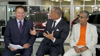 Ujj Nath of myKaarma & Brian Benstock at the Paragon Honda - Fixed Ops Roundtable Pop-up event