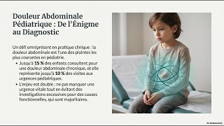PM.S1E003-1 : DOULEUR ABDOMINALE CHEZ L’ENFANT (EACMC.003-1)