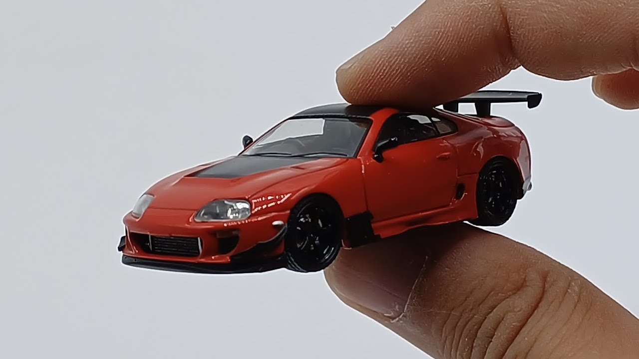 IGNITION MODEL | TOYOTA SUPRA MKIV JZA80 RED | 1/64 SCALE